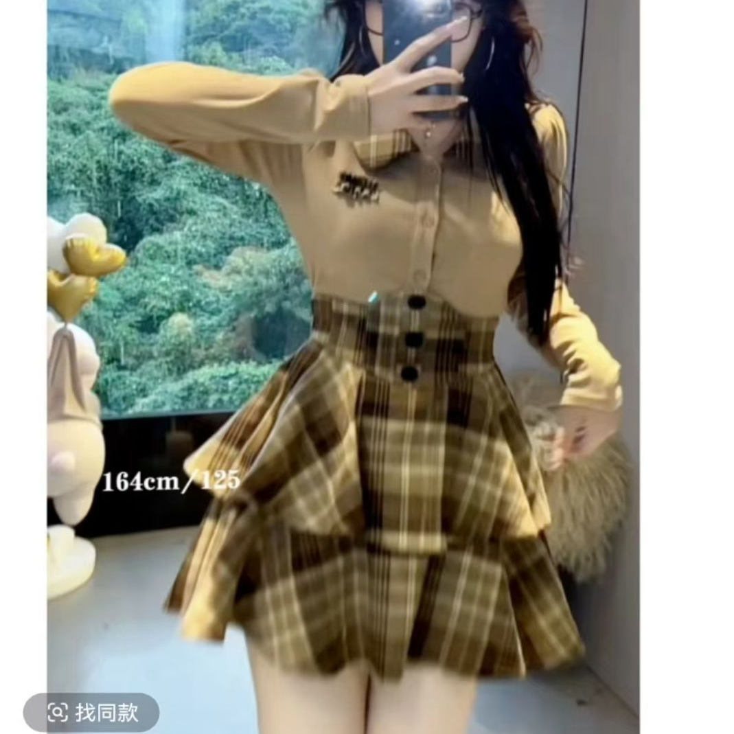 大码jk制服套装秋季收腰