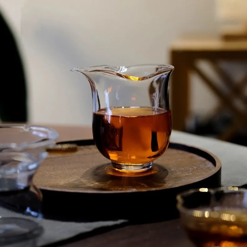 日式耐熱玻璃公道杯玉素公道杯