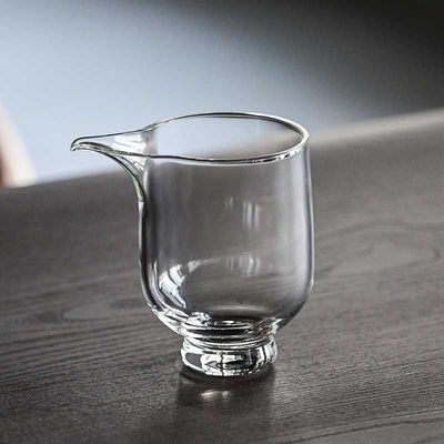 150ml小容量高透高硼硅玻璃公道杯中式禅意耐高温公杯家用茶海