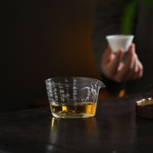 国潮七碗茶诗公道杯高颜值家用禅意分茶器功夫茶具茶海玻璃公道杯