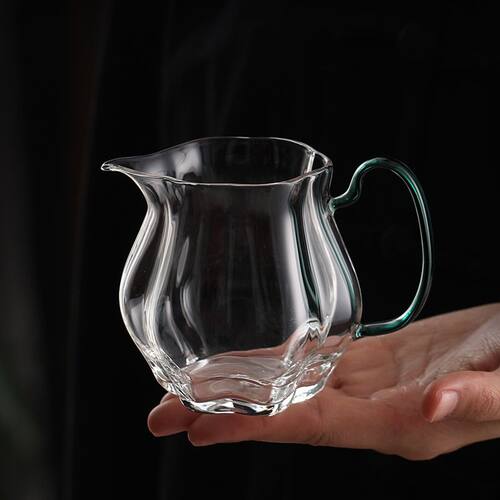 玻璃茶杯高级具公道加厚硼