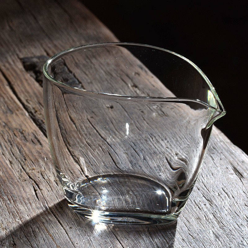 【日式公道杯】耐高温功夫茶具加厚水滴公道杯茶杯透明玻璃水杯