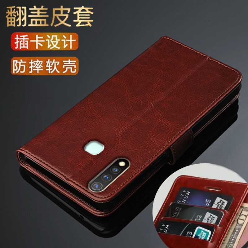 新款vivoy5s翻盖钱包防摔皮套壳
