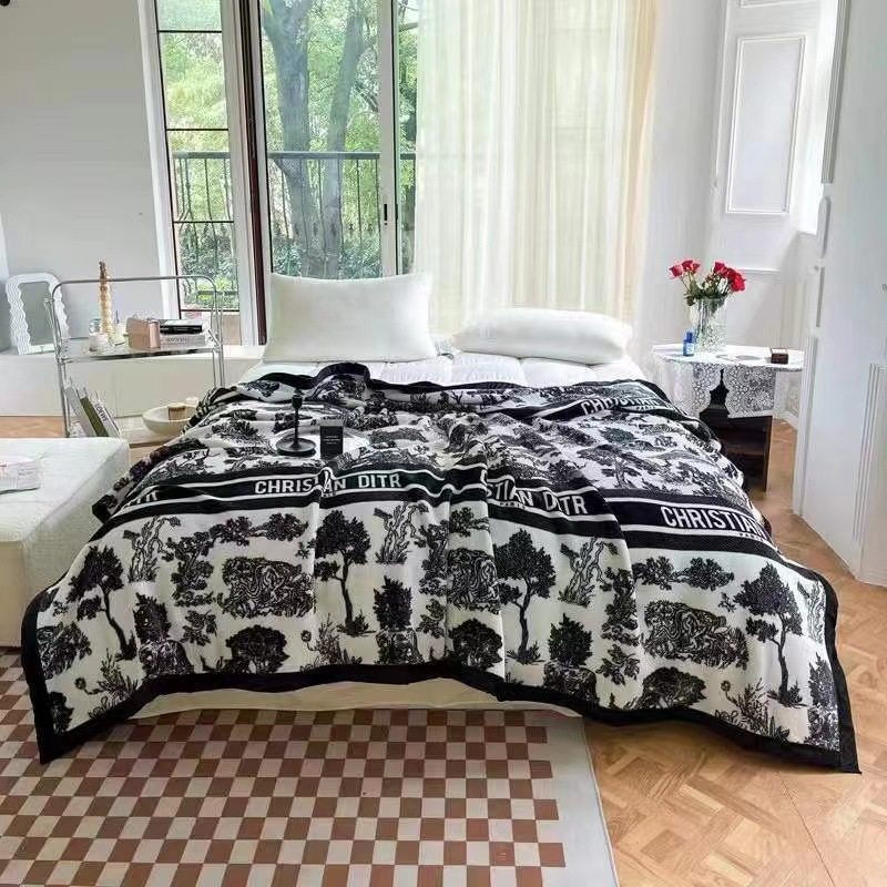 爆款潮牌水墨画法兰绒毛毯旅行毯子午休沙发盖毯潮牌多功能毯子,居家布艺,床边毯,淘宝优惠券,粉丝福利购,淘宝优惠卷