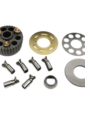 挖掘机日立55液压泵散件泵胆平面九孔柱铜头斜盘变量柱塞 MSG-27P