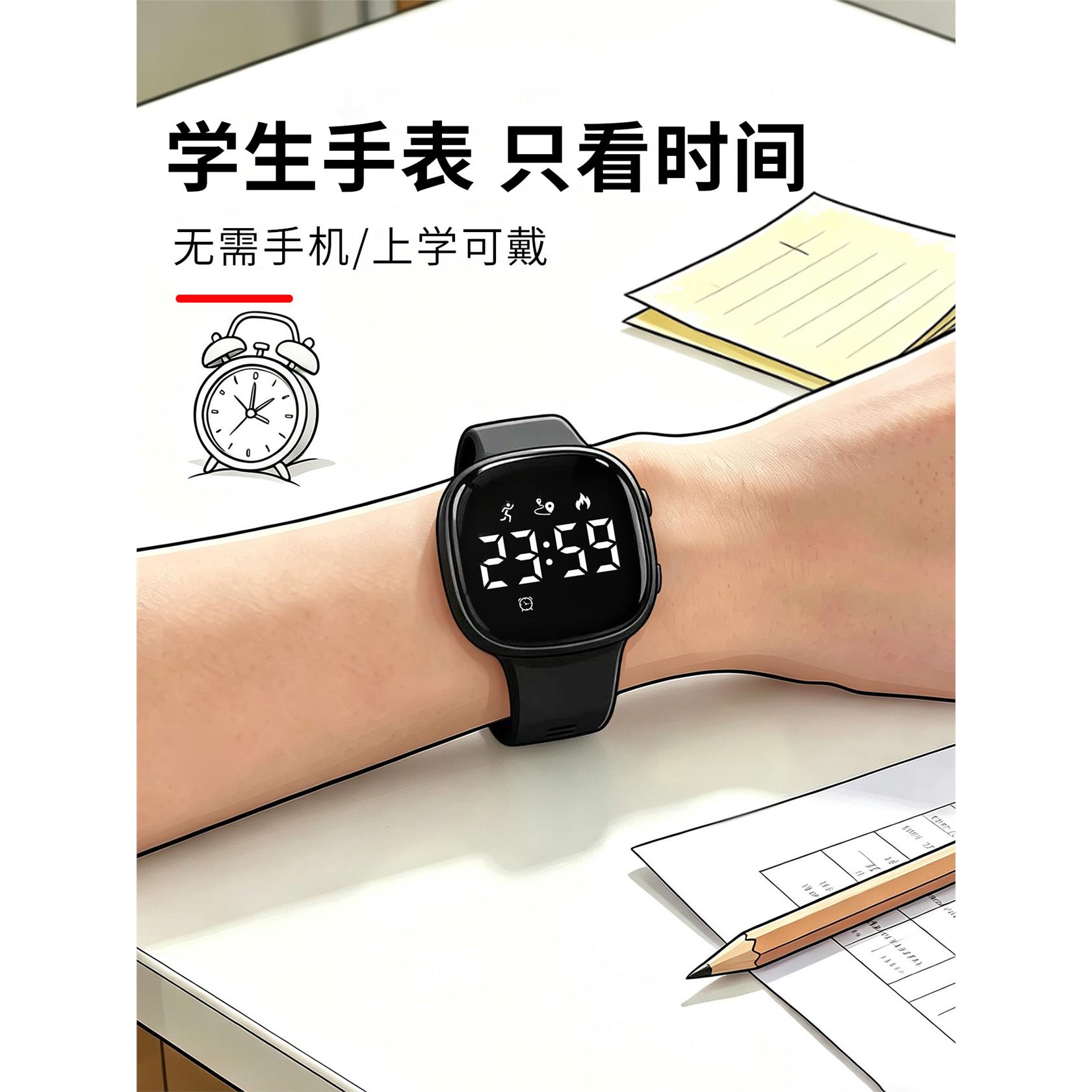 适合初中生的专用手表只