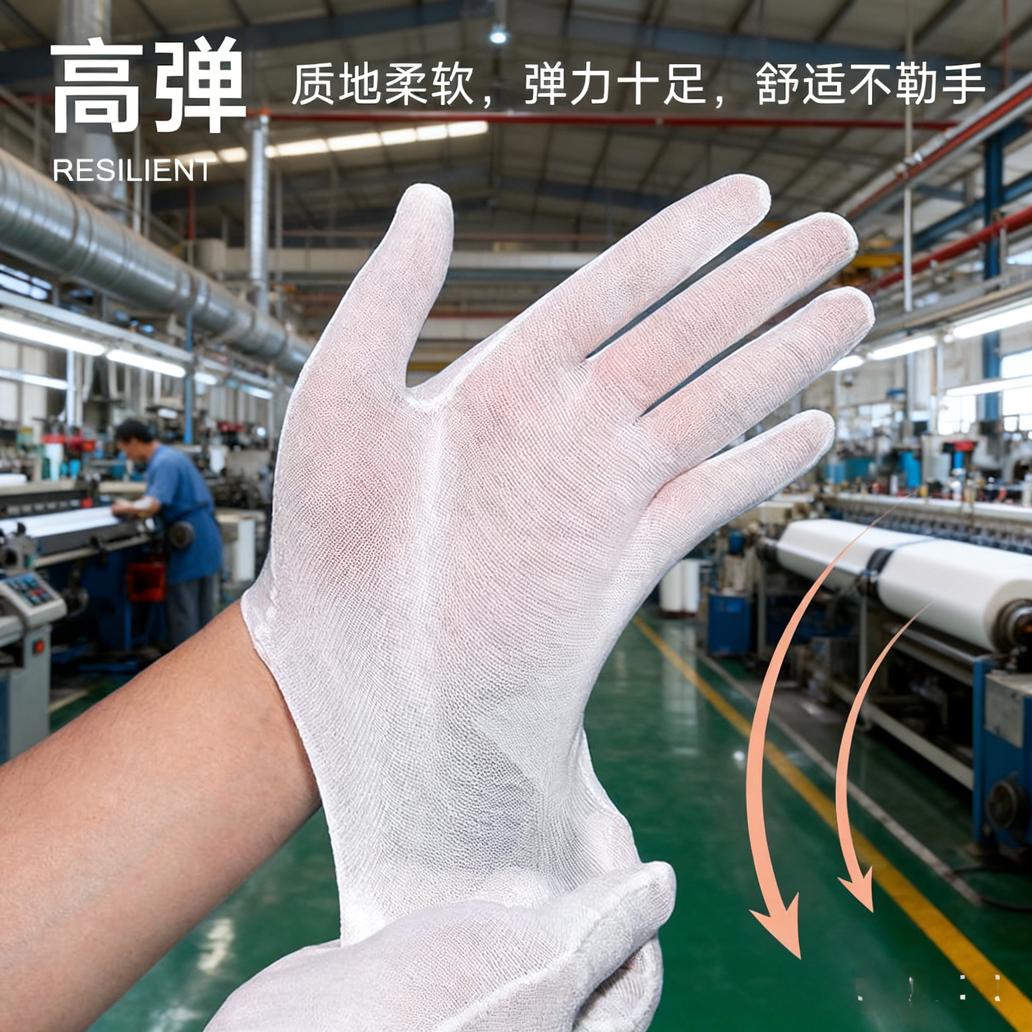 白手套超薄透气秋季男女款礼仪文玩纯棉防汗薄纱布一次性打底内衬