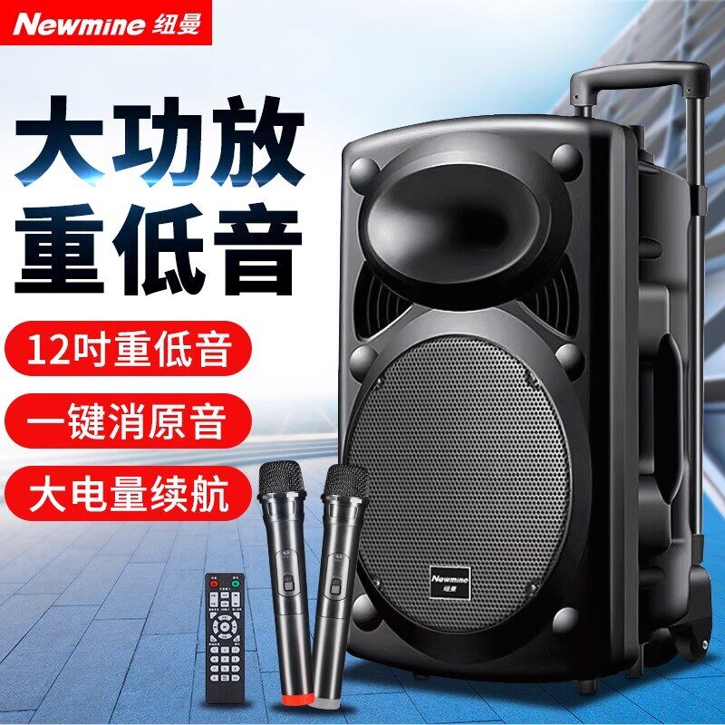 纽曼B12广场舞音响大功率拉杆箱