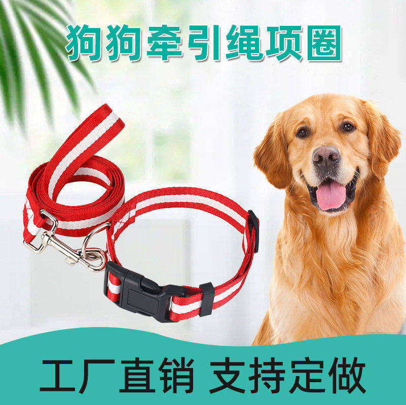 宠物经典基础款条纹牵引绳柔软舒适安全插扣狗项圈套装,宠物/宠物食品及用品,狗牵引绳,淘宝优惠券,粉丝福利购,淘宝优惠卷