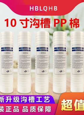 家用直饮净水器10寸沟槽PP棉滤芯前置过滤过滤器纯水机通用配件
