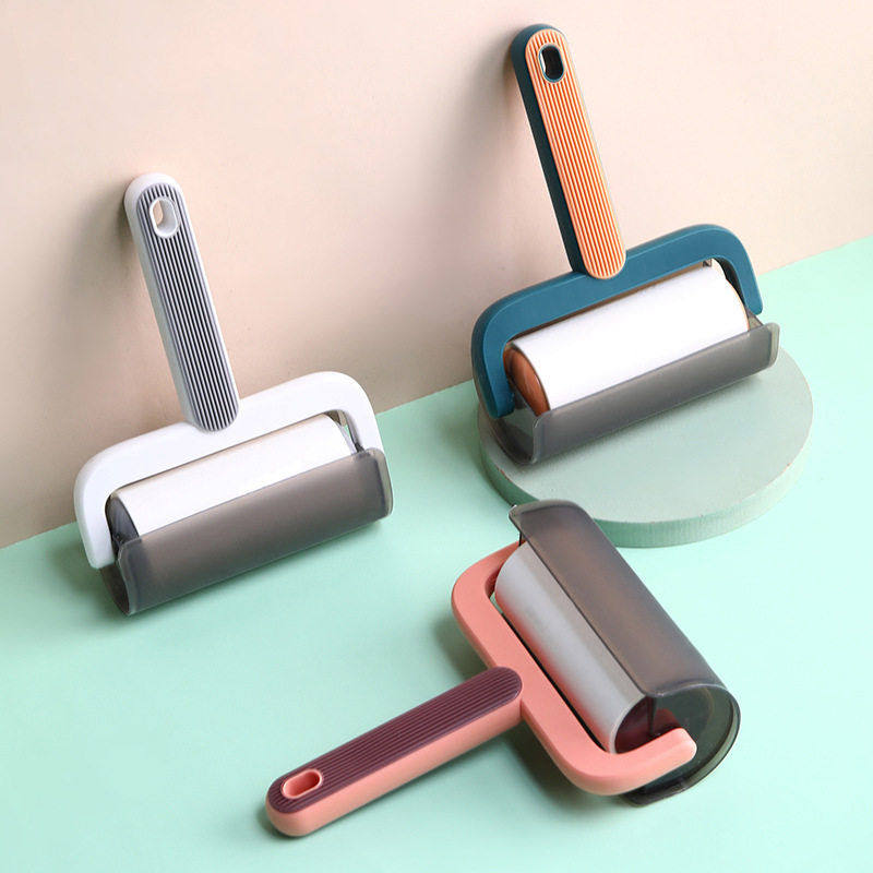 粘毛器滚筒滚刷粘毛卷纸神器粘毛滚撕纸替换纸沾毛滚筒纸粘尘纸