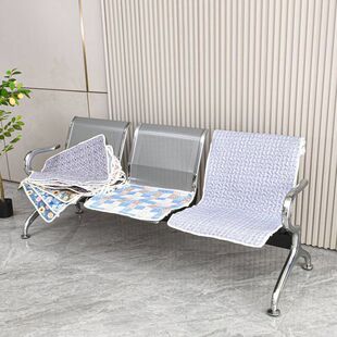 公共连排椅坐垫套银行铁椅座套医院诊所输液椅套飞机场等候椅子垫