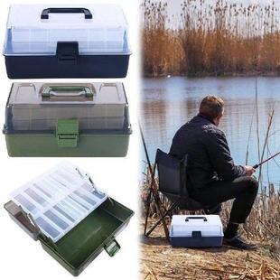 3 Layer Fishing Tackle Box Fishing Lure Box Large Capacity