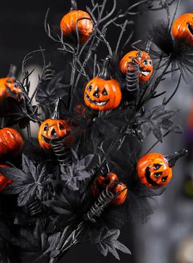Halloween Decoration Flower Black Terrifying Pumpkin