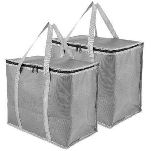 2 Pack Insulated Grocery Bags Collapsible Food Delivery Bag