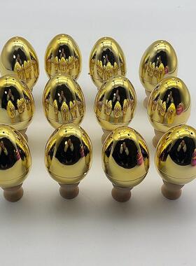 Easter Eggs 6/8cm Open Plating Plastic Gold Eggshell Kinderg