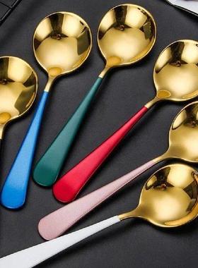 5 Pcs Dispenser Stainless Steel Spoon Spoons Food Serving