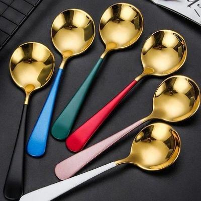 5 Pcs Dispenser Stainless Steel Spoon Spoons Food Serving