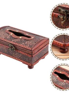 2 Pcs Tissue Box Holder Napkin Storage Cases Boxes Paper