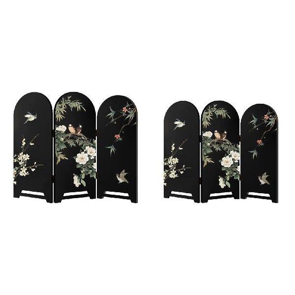 Folding Desktop Screen Oriental Gift Room Divider for Shelf