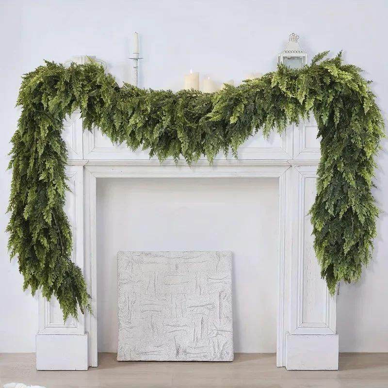 1pc 1.8m/2.7m Realistic Christmas Garland - Artificial Pine