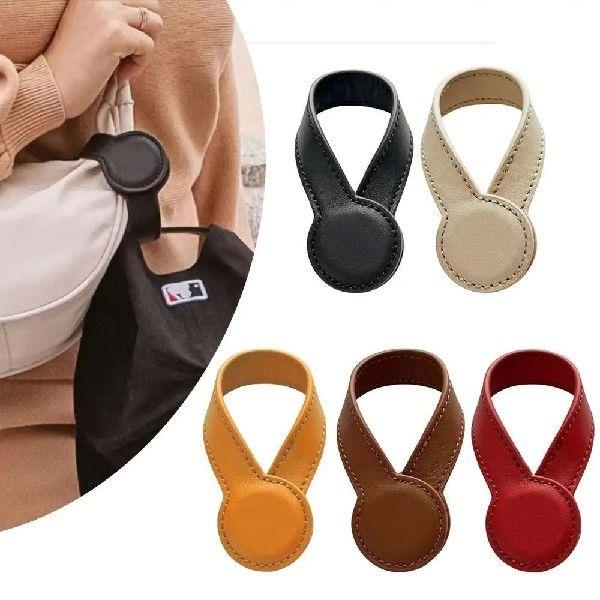 Fashion Round Hat Clip Portable Solid Color Keeper Clip PU
