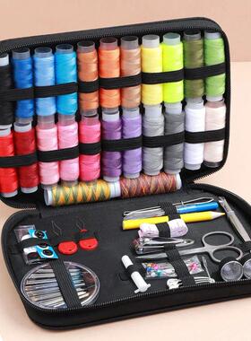 Sewing Kit Complete Set with Threads Needles Scissors Tape M