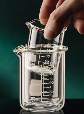 High Borosilicate Glass Measuring Cup Clear Scale Cup Labora