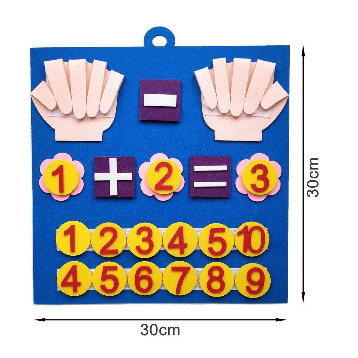 Kid Montessori Toys Felt Finger Numbers Math Toy Children Co
