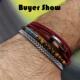 Adjustable Double 3mm Cord New Homme Thin Bracelet Layer