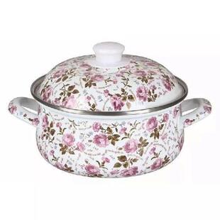 Enamel Pot Type Short Small Soup Pot Enamel Saucepan Soup