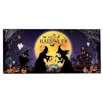Halloween Garage Door Banner Large Hanging Backdrop Garage