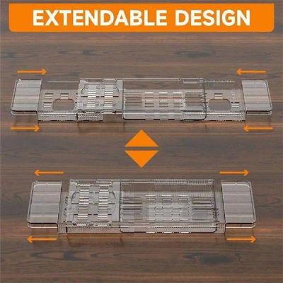 Acrylic Bath Tray Luxury Spa Bathtub Caddy Tray with