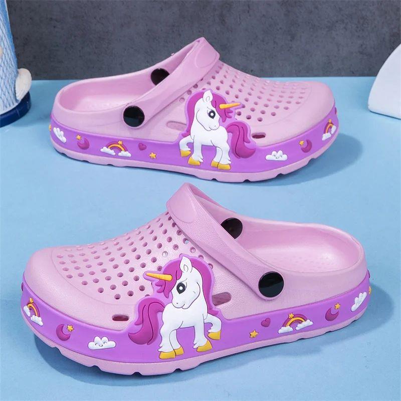 New Kids Clogs Baby Girls Slippers Summer Beach Water Shoes