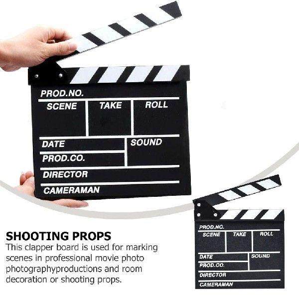 Board Film Clapper Wooden Clapperboard Prop Directors
