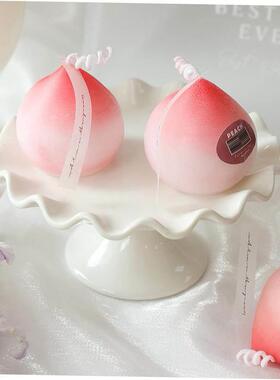 1pc Cute Peach Aromatic Candle Fruit Soy Wax Aromatherapy