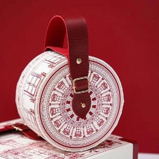 Gift Paper Box With Leather Handle Candy Cake Chocolate