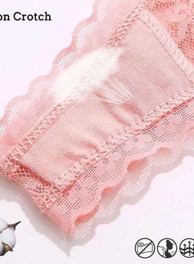 2PCS M-XL Women Lace Thong G-string Panties Sexy Floral Unde