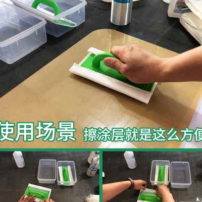 涂层液擦板uv涂层刷擦玻璃金属无痕uv打印机墨水图层亚克力刷子