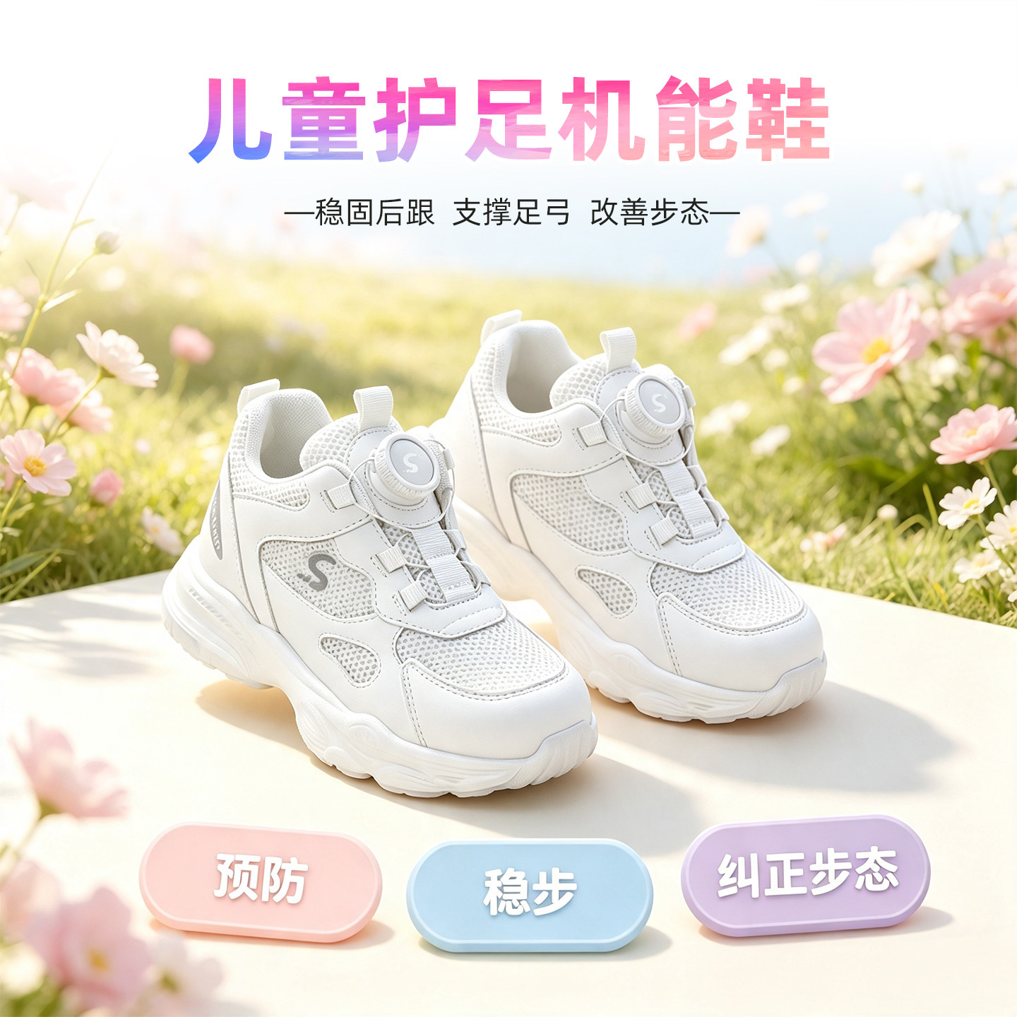 拓博士四季款儿童矫正鞋扁平足外翻纠正器定制内外八字矫形机能鞋