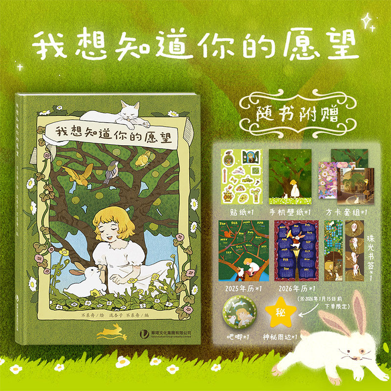 我想知道你的愿望 泷杏子(编)x不系舟(绘) 艺术绘本 治愈 全彩 次元书馆