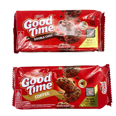 雅乐思曲奇饼干goodtime咖啡味双重巧克力曲奇饼干原装进口零食