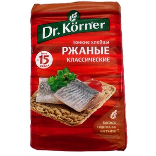 俄罗斯米饼康纳博士原装进口无蔗糖早餐代餐玉米黑麦原味荞麦米饼