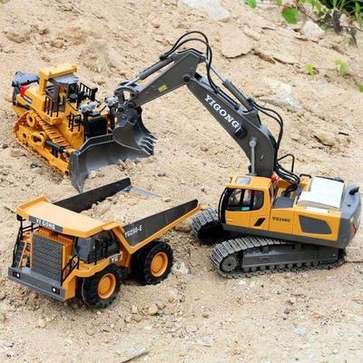 Children 2.4G Remote Control Excavator RC Model Car Toys Dum