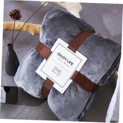 Blanket Plain Flannel Thick Coral Fleece Knee Blanket 小毛毯