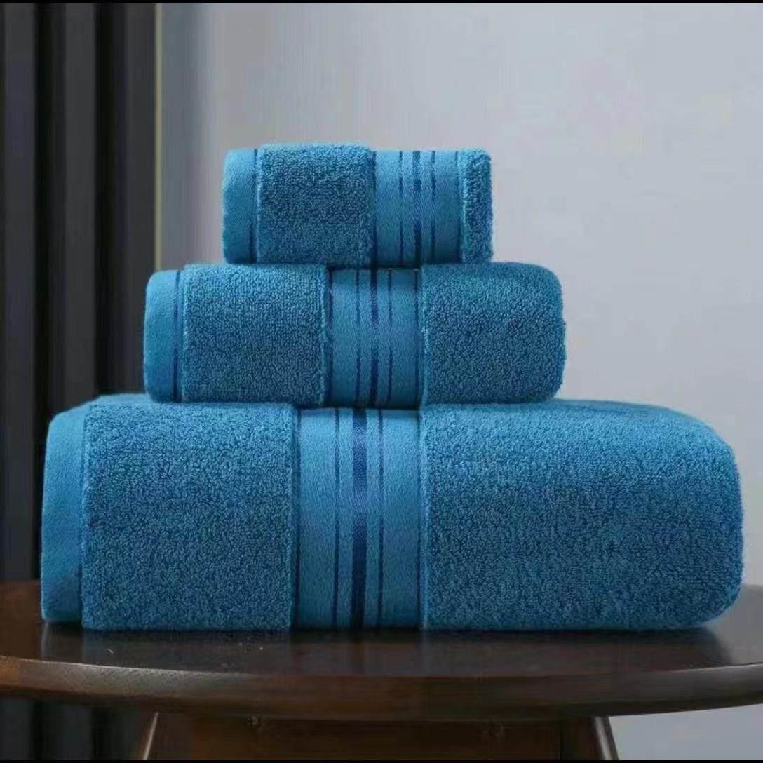 纯棉浴巾面巾毛巾三件套Luxury 3pcs Cotton Towels Bath Towel