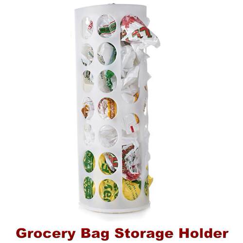 Grocery Bag Storage Holder Wall Mount Grocery Bag Dispenser