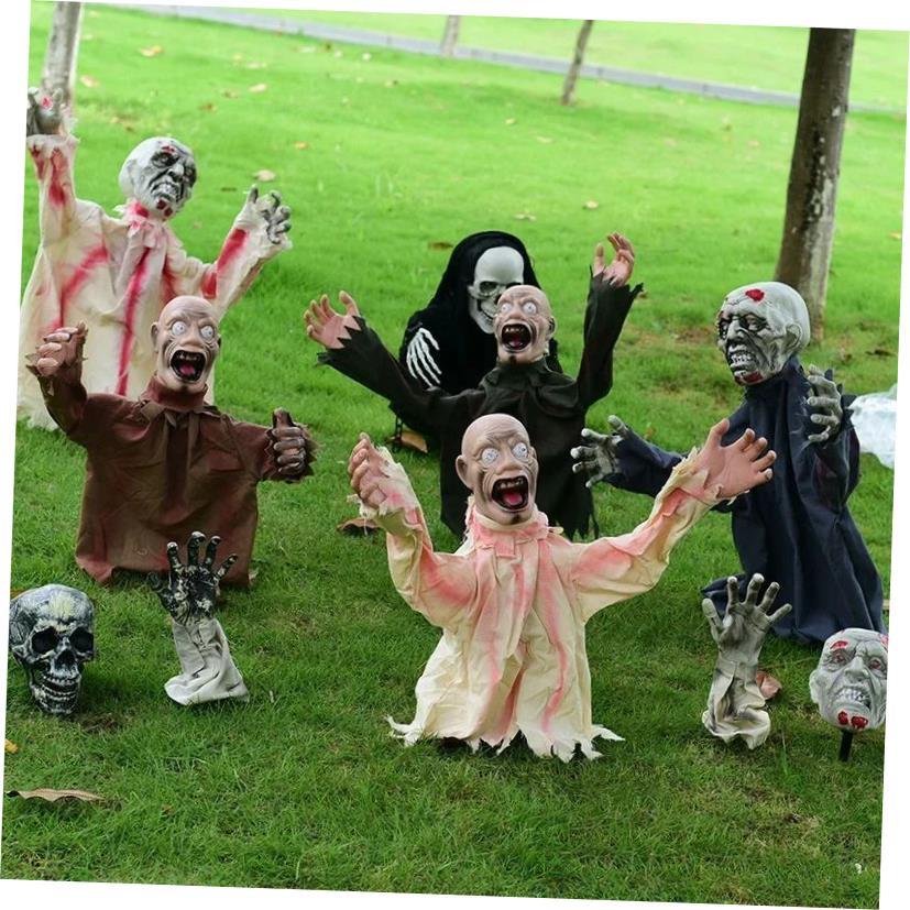 Halloween Groundly Inserted Clown Ghost Creative Outdoor Dec