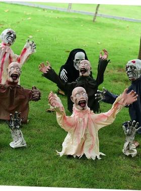 Halloween Groundly Inserted Clown Ghost Creative Outdoor Dec