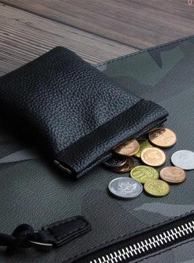 Pu Leather Coin Purse Women Men Small Mini Short Wallet Bag